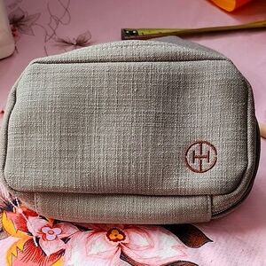 Gray Textured Pouch For Men